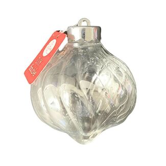 Portacraft DIY Clear Plastic Fancy Bauble - 10cm