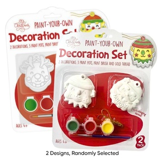 Portacraft Christmas Paint Your Own Decoration Set - 2 Pack