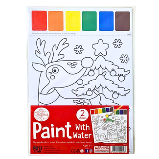 Christmas Paint with Water Set 2 Sheets