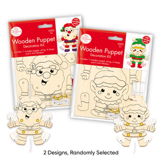Portacraft Christmas Wooden Puppet Decoration Kit