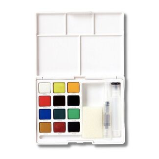 Sakura Koi Watercolour Pocket Box - 12 Colours + Brush