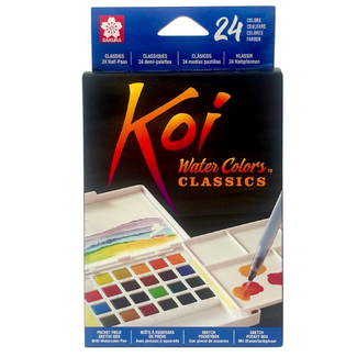 Sakura Koi Watercolour Pocket Box - 18 Colours + Water Brush