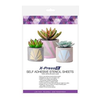 X-Press It Self Adhesive Stencil Sheets - A4 4 sheets