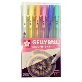 Gelly Roll Moonlight Pastel & White 6pc Set