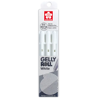 Sakura Gelly Roll Pen Set 3pc - White