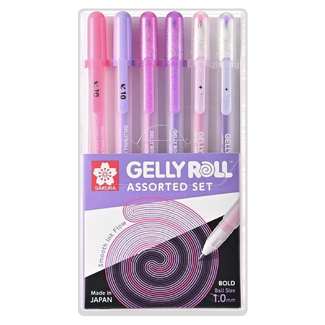 Sakura Gelly Roll Pen Set 6pc - Pink & Purple