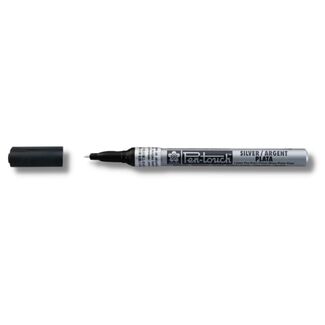 Sakura Pen Touch Fine Point Metallic Marker - Silver