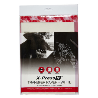 X-Press It Inkjet Printer Transfer Paper - White A4 20 Pages