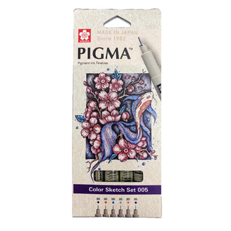 Sakura Pigma Micron 005 6pc Pen Set Colours