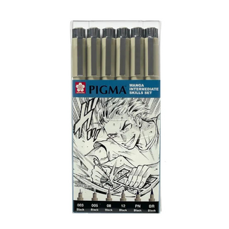 Sakura Pigma Intermediate Manga Set 6pc