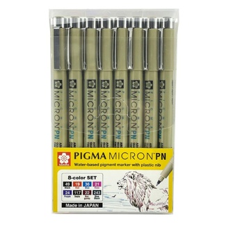 Sakura Pigma Micron PN 8pc Pen Set Colours