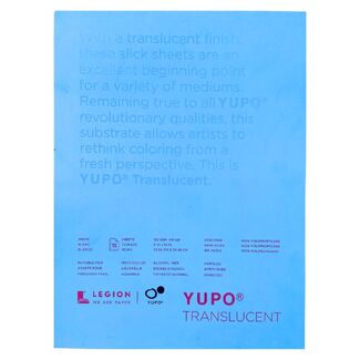 Yupo Paper Pad 12 x 9 Inch - Translucent 153gsm 15 Sheets