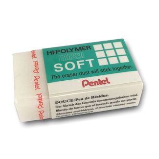 Pentel Hi Polymer Eraser - Soft