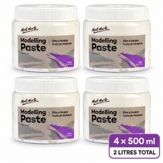 Mont Marte Modelling Paste 2L Bundle - 4 × 500ml Tubs