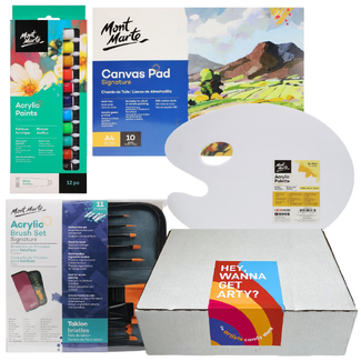 Mont Marte Acrylic Paint Basics Kit - 25 pieces