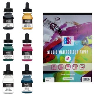 Liquitex Professional Acrylic Ink Essential Kit - 7 pieces