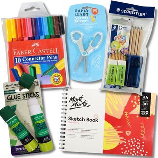 Back to School Young Primary Student Bundle | Pencils Markers Stationery Book
