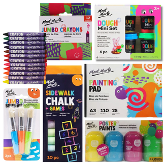 Kids Ages 2-4 Art Gift Set | ChildrenÄôs Activities Craft Bundle | Paint Crayons