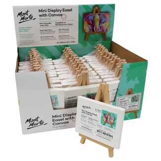 36x MEA0019 Mont Marte Mini Display Easel Canvas 8 x 10cm Wedding Kids Art DIY
