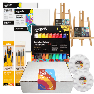 Paint your Partner’s Portrait | Acrylic Paint & Sip Date Night Kit