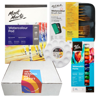 Mont Marte Watercolour Basics Kit 25pc Beginner Set