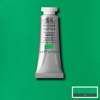 Winsor & Newton Designers' Gouache Colour 14ml S1 - Brilliant Green