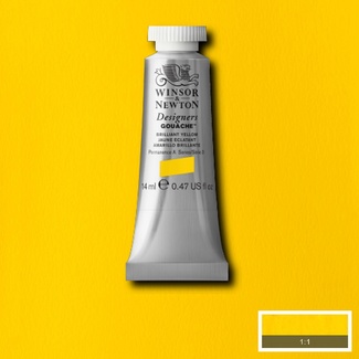 Winsor & Newton Designers' Gouache Colour 14ml S3 - Brilliant Yellow