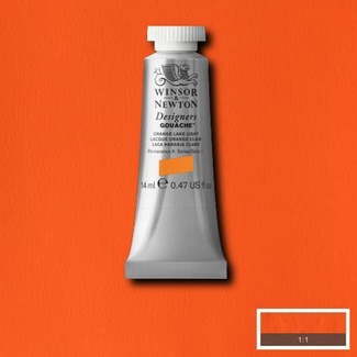 Winsor & Newton Designers' Gouache Colour 14ml S1 - Orange Lake Light