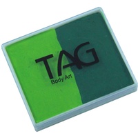 TAG Body Art & Face Paint Split Cake 50g - Light Green/Mid Green