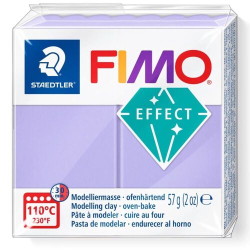 605 Polymer Modelling Clay Oven Bake 56g Staedtler Fimo Effect Pastel Lilac 