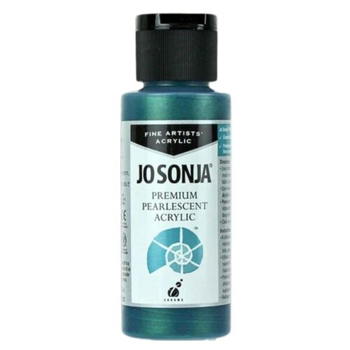 Jo Sonja Acrylic Pearlescent Paint 60ml - Blue Green