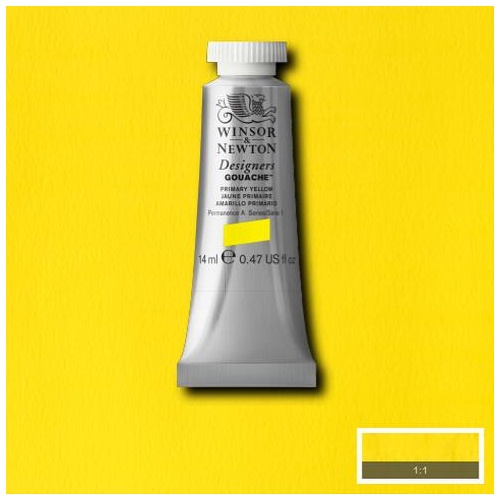 Winsor & Newton Designers Gouache - Primary Yellow, 14 ml