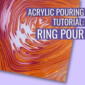 How to: Ring Pour Fluid Art Technique | Acrylic Pour Tutorial image