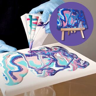 Acrylic Pouring/ Fluid Art for Beginners  image