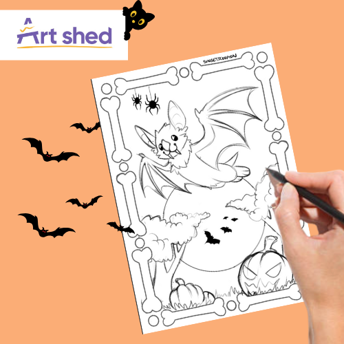 Kids Halloween Colouring In Competition 2025 | Art Shed