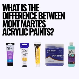 What is the difference between Mont Marte’s Acrylic Paints? image