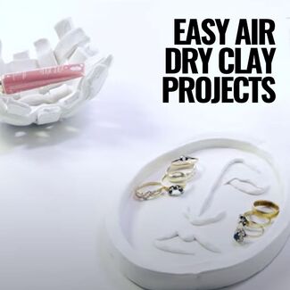 4 Beginner Friendly Air Dry Clay Projects - Tutorial