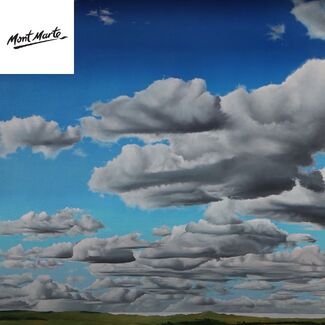 How to paint clouds using oil paint image