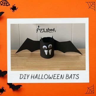Halloween DIY: How to make Spooky Bat Decorations image